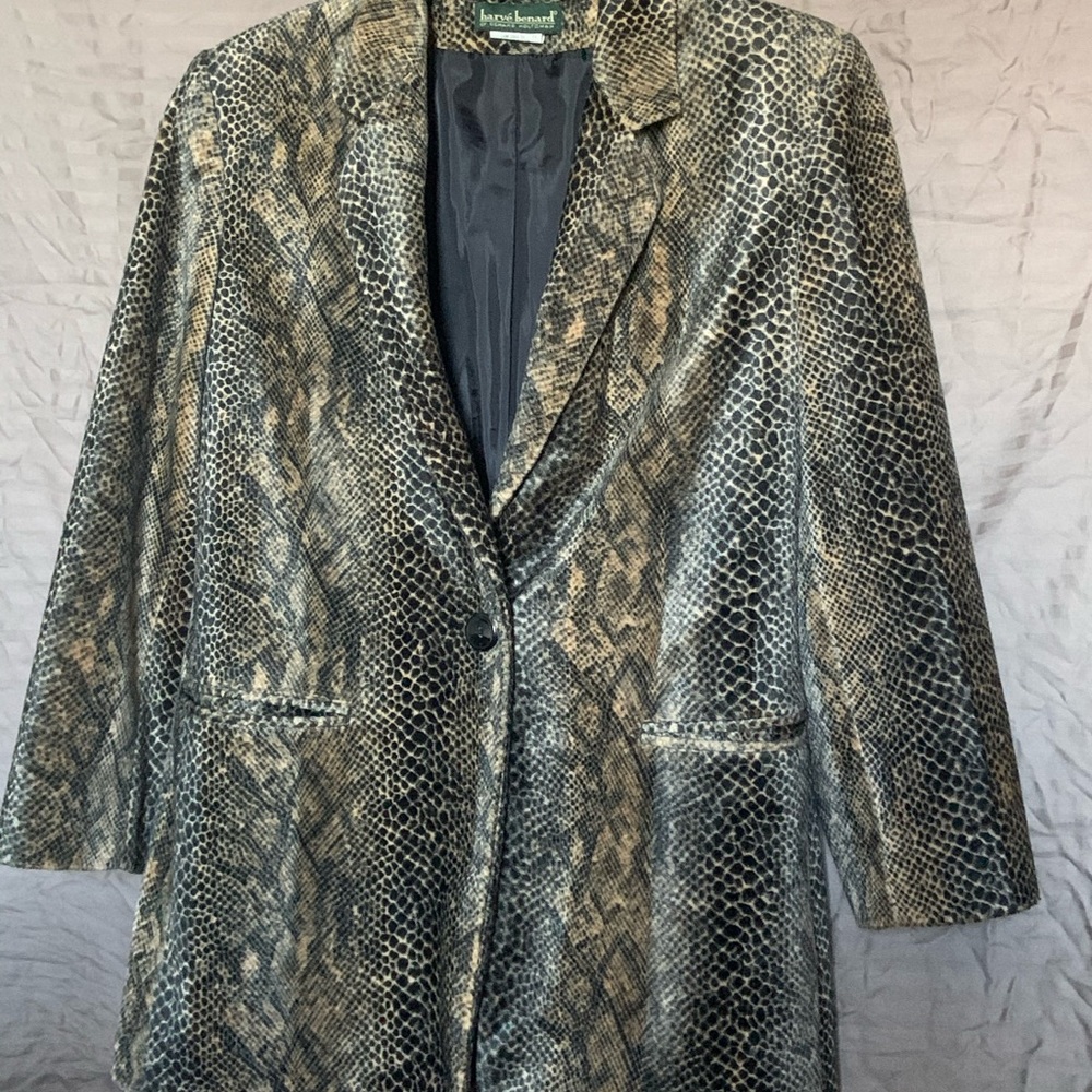 Snakeskin blazer